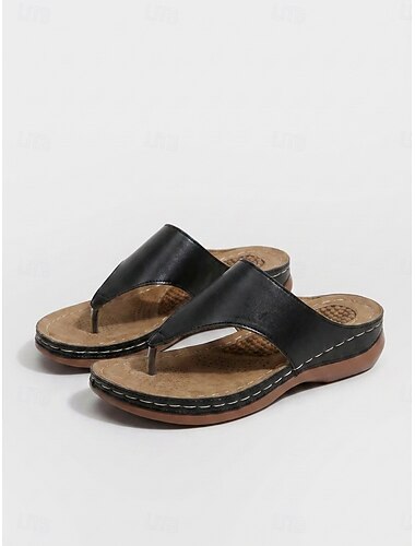  Blauwe damesslippers met voetboogondersteuning en massagevoetbed, lichtgewicht en comfortabele teenslippers voor op reis, vakantie, dagelijkse wandelingen en alledaags gebruik.