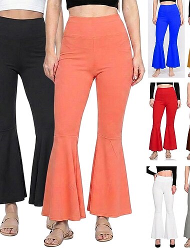  Années 1970 Disco Y2K Pantalons à pattes d'éléphant Pantalon évasé Poupée Déguisement Femmes Jour des Rois Décontracté Quotidien Défilé de la Fierté Mois des Fiertés Adulte Pantalon