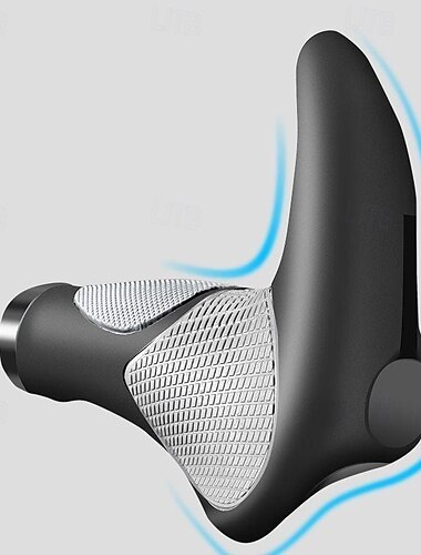  Manoplas Para Guidão de Bicicleta Apoio de Braço 14CM Design ergonômico Bicicleta de Estrada Bicicleta De Montanha Ciclismo Cinzento