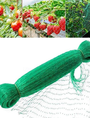  5 Meter langes Gartennetz für Pflanzen, robustes Vogelschutznetz für Erdbeeren, Obst und Gemüse, Schutznetz für Setzlinge, Hochbeete und Obstbäume, Vogel- und Schädlingsschutznetz
