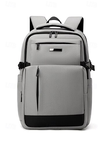  Laptoprugzak voor heren, waterdichte polyester schooltas in meerdere kleuren, ruime boekentas met meerdere compartimenten en bagageriem voor universiteit, middelbare school en reizen. & pendelen
