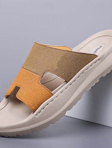  Sandali da uomo aperti in punta, scarpe estive casual con cinturino regolabile, sandali comodi e leggeri per la spiaggia, il resort e l'uso quotidiano.