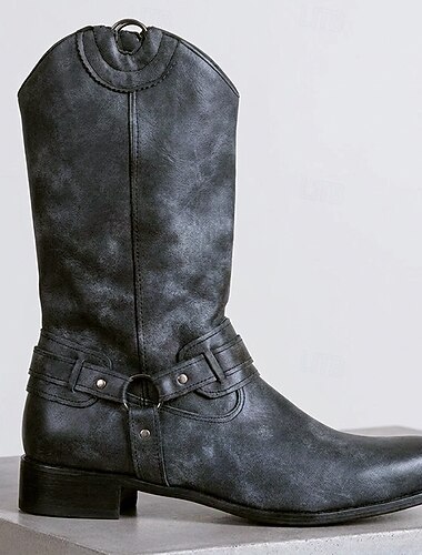  Retro / vintage Medeltida kostymer Renässans Skor Western Boot Platta jazzstövlar Pirat Viking Västerncowboy Korsfarare Ranger Nit Ensfärgat Maskeradkläder Herr Dam Pirat Steampunk Halloween Karnival