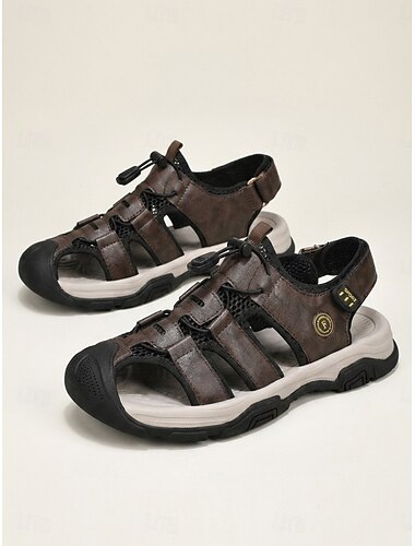  Sandales de plage pour hommes, style pêcheur, chaussures de marche confortables et antidérapantes à bride ajustable, idéales pour les vacances à la plage ou en voyage. Parfaites pour les séjours en station balnéaire ou en bord de mer.