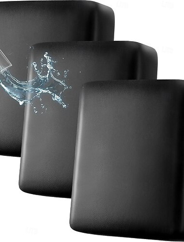  Capas individuais de couro para almofadas de sofá, impermeáveis e resistentes ao desgaste, ideais para sala de estar. Capas elásticas para almofadas de sofá modular, perfeitas para quem tem animais de