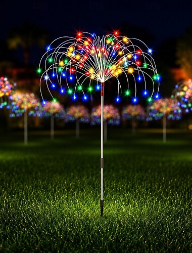  1 pz luci solari per fuochi d'artificio 90/120/150/200 LED luci solari fai da te per esterni filamento di rame luci decorative da giardino impermeabili luci fatate luci da prato