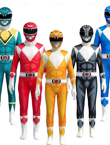  Héroes poderosos tommy oliver Traje de cosplay Mono Cosplay for Hombre Mujer Chico Niños Adulto Carnaval Mascarada Evento / Fiesta Mascarada
