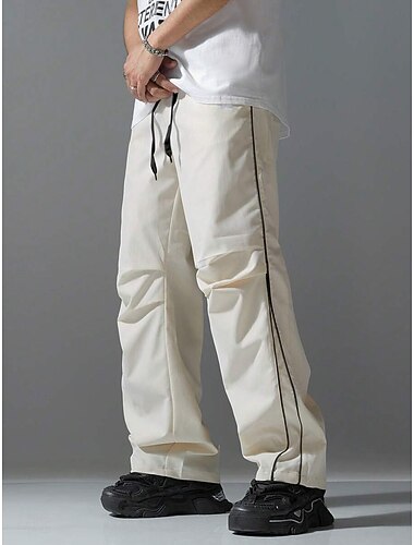  Per uomo Pantaloni Pantaloni casual Pantaloni Larghi Pantaloni da paracadute Pantaloni ad asciugatura rapida Coulisse Tasca Semplice Leggero Traspirante Lunghezza intera Casuale Quotidiano All'aperto
