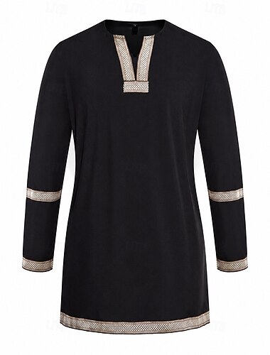  Retro vintage Middeleeuws Renaissance Tuniek Lange Mouwen Piraat Viking Kostuum Voor heren Viking Piraat Halloween Carnaval Renaissance beurs LARP Volwassenen T-shirt