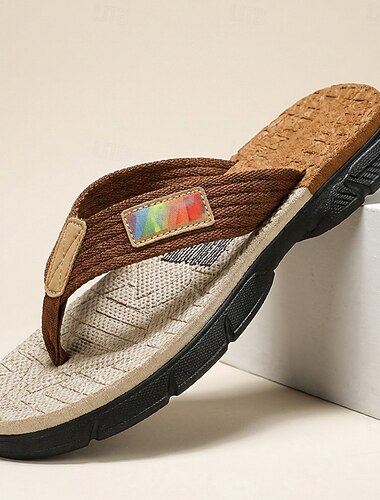  herrflip-flops – lätta, halkfria strandsandaler, bekväma sommarskor för semestrar, resortkläder och dagligt bruk