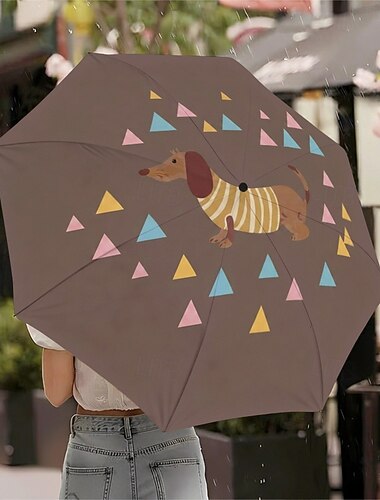  Guarda-chuva dobrável de viagem, guarda-chuva portátil com abertura e fechamento automáticos para proteção solar, leve, resistente ao vento e à água, com proteção UV, adequado para homens e mulheres.