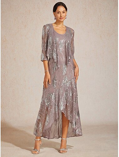  Jul Dam Maxiklänning Sheath Dress Elegant party Normal Ensfärgat Ärmlös Rund hals Tennfrost