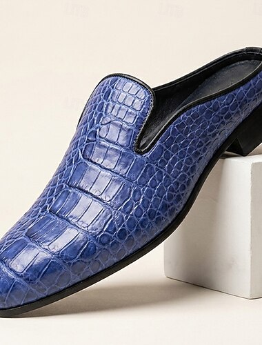  Instappers van echt leer met krokodillenprint voor heren, luxe zakelijke casual schoenen voor mannen, geschikt voor kantoor, reizen, autorijden, smart casual en executive stijl.
