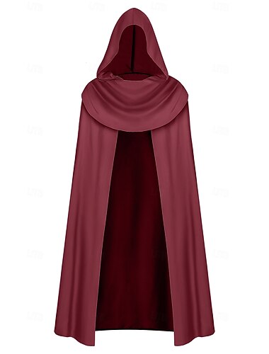  Retro vintage Middeleeuws Renaissance Mantel Krijger Tovenaar Ranger Kostuum Voor heren Fantasie Halloween Carnaval Renaissance beurs LARP Volwassenen Mantel
