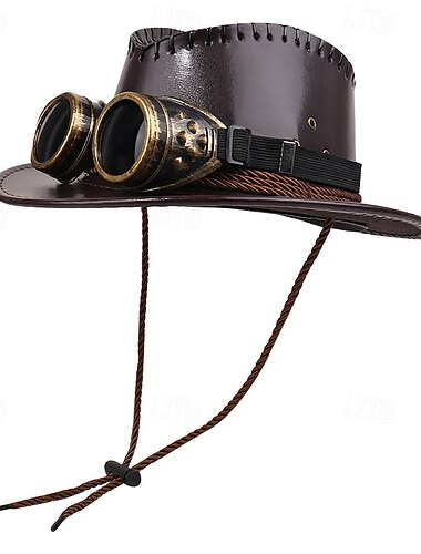  Westers Victoriaans Middeleeuws Hoge hoed Avonturier Luchtschip Piraat Cowgirl Cowboy Ingenieur Kostuum Uniseks Fantasie Stoompunk Halloween Carnaval Maskerade Avond Feest Renaissance beurs LARP