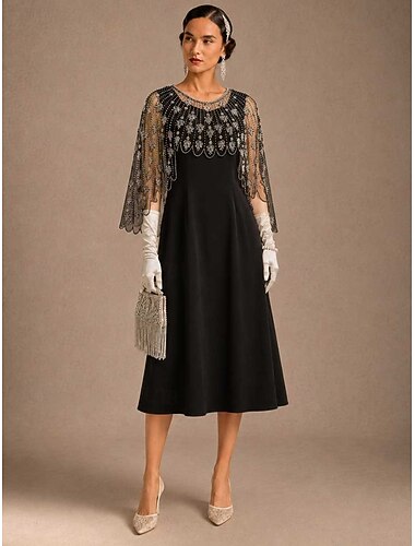  Dames Poncho Sjaal Feest Klassiek Vintage Retro 1 PC