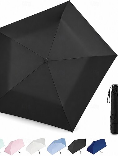  Ombrello giapponese a matita, UPF 50+, compatto, pieghevole, tascabile | Mini formato da viaggio per borsa e zaino, ideale per pioggia, viaggi, spiaggia, escursionismo e attività all'aperto.