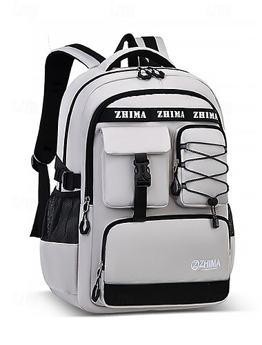  Zaino scolastico multicolore, borsa scolastica in poliestere resistente all'acqua con scomparti multipli e grande capacità per ragazzi e ragazze, zaino da viaggio leggero per il ritorno a scuola, il