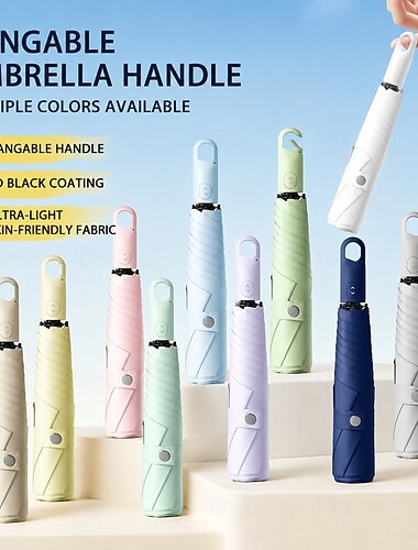  ombrello rinforzato antivento con fibbia ad anello, ombrello da viaggio compatto e portatile, adatto sia alla pioggia che al sole, da donna &uomo macchina aperta &ombrelli chiusi per