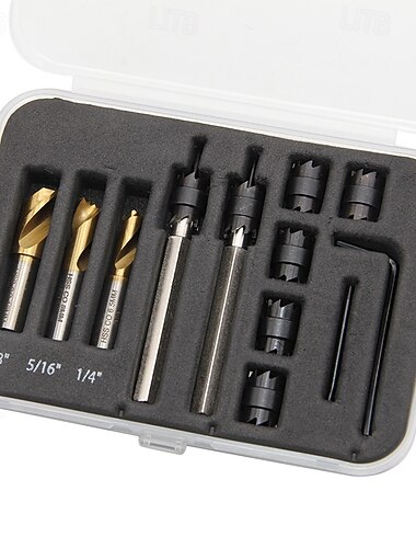  13-teiliges Punktschweißpunkt-Entfernungs-Bohrerset, professionelles Punktschweißpunkt-Schneidwerkzeugset mit Bohrern, elektrisches Werkzeug zum Entfernen von Schweißpunkten für Karosseriereparaturen,