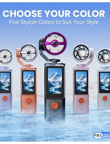  F21 Action Camera Portable Rechargeable Recording Image and Video Function CMOS Sensor 1080p 128 GB Street