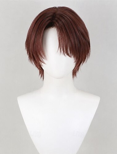  Peruca de cosplay resistente ao calor, peruca sintética para festas à fantasia de Halloween e jogos de interpretação de papéis.