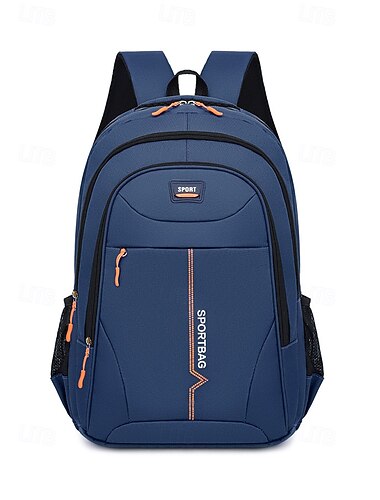  Mochila esportiva estudantil, várias cores, mochila escolar de poliéster resistente à água, mochila grande com vários compartimentos para meninos e meninas, ensino fundamental, médio, faculdade e
