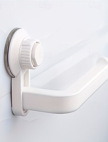  Soporte para papel higiénico resistente sin adhesivo, soporte antideslizante ultrarresistente para ducha de baño, dispensador de papel higiénico de plástico resistente a la corrosión para montaje en