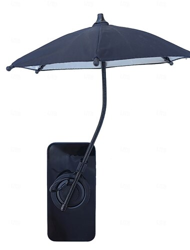  Guarda-chuva magnético para celular, protetor solar para celular ao ar livre com design de ângulo flexível &Anel giratório para celular, guarda-chuva para todos os celulares, antirreflexo, essencial