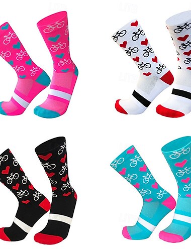  Unisex Socks Compression Socks Bike Socks Sports Socks Athletic Socks Camping / Hiking Outdoor Exercise Cycling / Bike Bike / Cycling Warm Non-Skid Stretchy 1 Pair