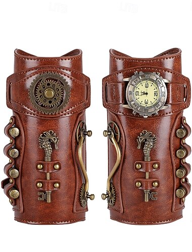  Wiktoriańskie Steampunk 19 wiek Ochraniacze ramion Karwasze Awanturnik Pirat sterowiec Inżynier Strój na bal maskowy Dla obu płci Fantasy Steampunk Halloween Karnawał Bal maskowy Targi Renesansu LARP