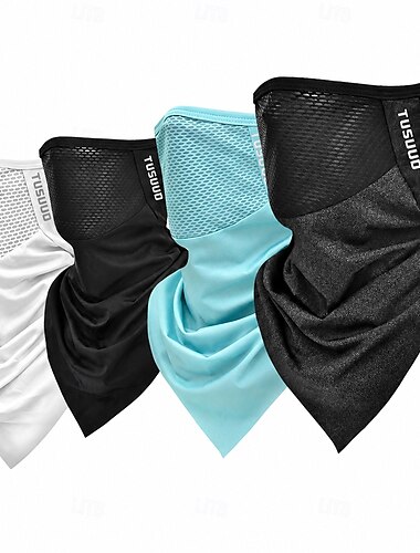  WOSAWE Nekmanchet nekbuis Bandana Sportsjaal Gezichtsmasker Anti-Insekten Stofbestendig Lichtgewicht Zacht Comfortabel Fietsen / Wielrennen Zwart Wit Blauw voor Voor heren Dames Volwassenen Reizen