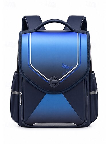  blu bambini &Zaino rosa riflettente, borsa scolastica in poliestere resistente all'acqua in 2 misure, zaino multi-scomparto di grande capacità per ragazzi e ragazze per il ritorno a scuola e al campus