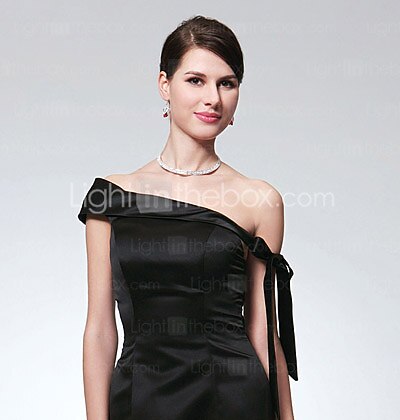 A sirena Monospalla Lungo Raso Vestito con Fiocco (fiocchi) di TS Couture® del 2026 a $109.99 –P1