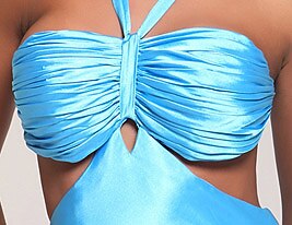 Fourreau / Colonne Dos Nu Fête scolaire robe ceremonie Bal Militaire Robe Col en V Sans Manches Traîne Tribunal Traîne Brosse Charmeuse avec Ruché 2020 de 2026 ? $129.99 –P2