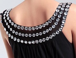 Sheath / Column Open Back Formal Evening Military Ball Dress Scoop Neck Sleeveless Floor Length Chiffon with Pleats Crystals 2021 2026 - $114.99 –P3