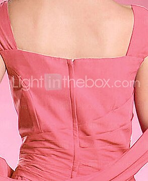 A-Line Mother of the Bride Dress Wrap Included Off Shoulder Floor Length Chiffon Short Sleeve with Beading 2022 2025 - $129.99 –P5