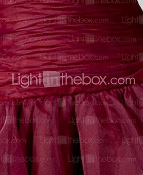 Abito da ballo Abito formale Ferie Cocktail party Lunghezza al ginocchio Senza Maniche Senza Spalline Organza con Arricciato Drappeggio 2025 del 2026 a $79.99 –P2