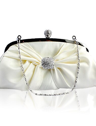 Gorgeous Silk With Crystal Evening Handbags/ Clutches More Colors Available