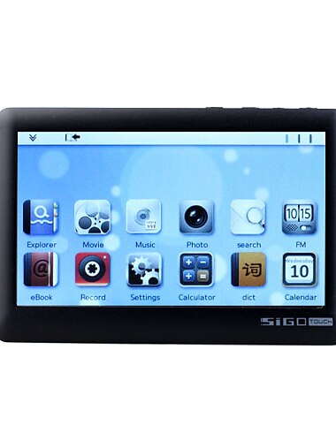 SIGO - 4.3 Inch Touch Screen Media Player (8GB, 720P, Black/White)