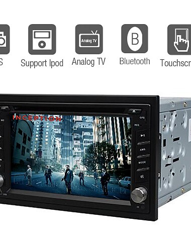 6,2 hüvelykes érintőképernyős digitális 2DIN autós dvd lejátszó, Bluetooth tv rds