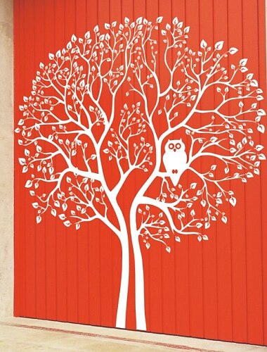 Big Tree and Owl Wall Stickers (1985-D5)