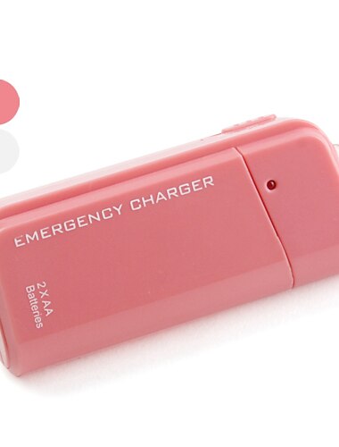 batería externa del cargador de emergencia portátil con 2 pilas AA para iphone 6/6 plus / 5 / 5s / samsung s4 / s5 / Nota 2