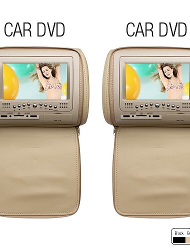 7 pouces écran numérique voiture lecteur dvd appuie-tête (800x480, jeu, couverture écran de protection)