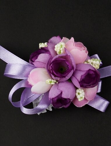 Wedding Flowers Wrist Corsages Wedding Satin / Cotton 3.15"(Approx.8cm)