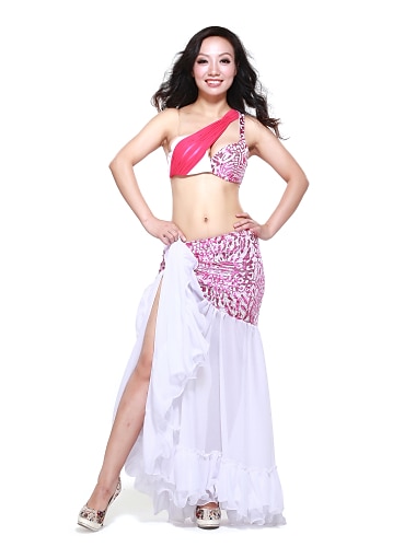 dancewear spandex con estampado animal Vestido de baile del vientre rendimiento para damas más colores