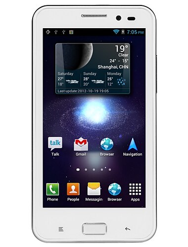 B93M MT6577 Android 4,0 dubbla kort Quand Band 4.5Inch Cpacitive Pekskärm Mobiltelefon (WiFi, FM, GPS, 3G)