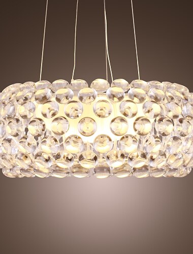 MAISHANG® 35 cm (14 inch) LED Pendant Light Metal Acrylic Crystal Others Modern Contemporary 110-120V / 220-240V / Chain / Cord Adjustable / Bulb Included