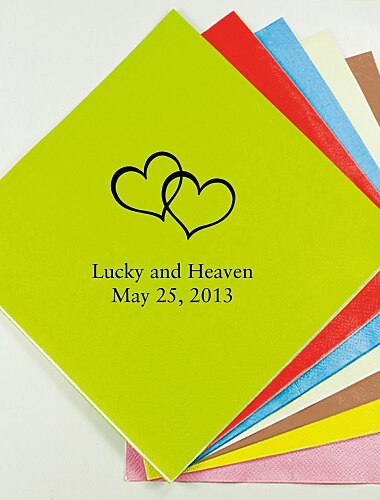 Personalized  Napkins - Set of 100 (More Colors)