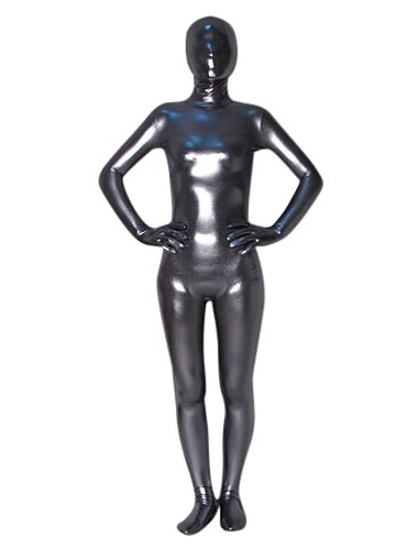  Glaenzende Zentai-Anzuege Cosplay Kostuem Bodysuit Dienstmaedchenkostuem Cosplay Karnevalskostuem Ganzkoerperanzug Damen Einheitliche Farbe Sexy Kostuem Latex Glaenzend Metallisch Kostuem fuer Halloween Karneval
